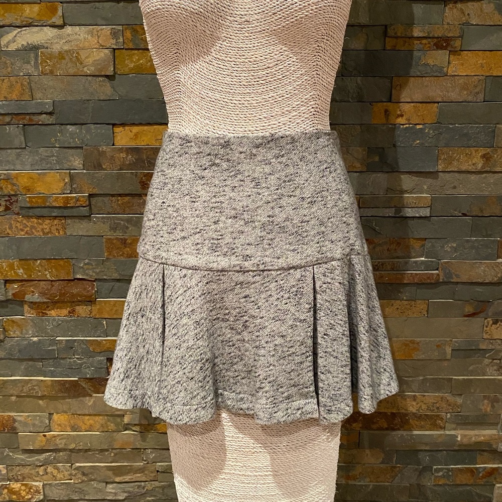 10 Crosby Derek Lam Grey Melange Skirt Sz. 10 NWT